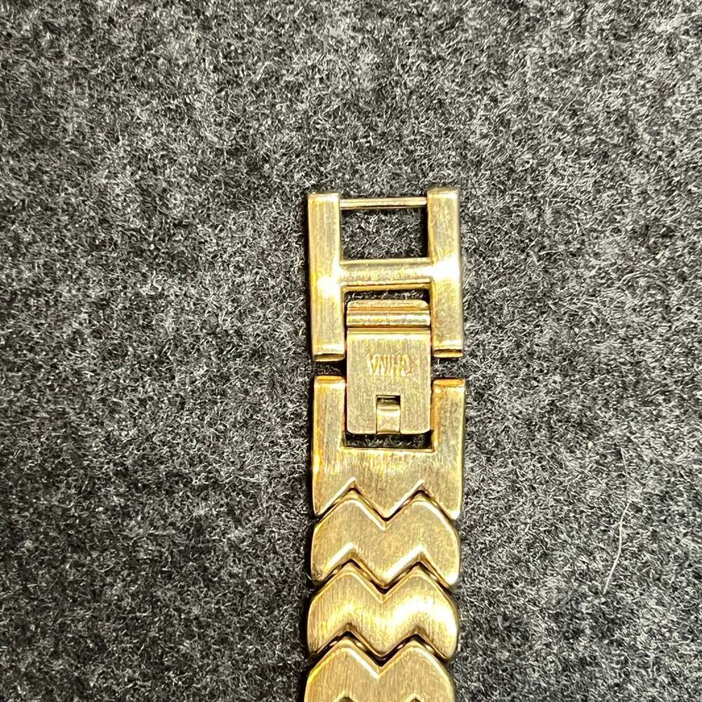 Peugeot Watch with Swarovski Crystal Gold Tone Square Face - Picture 4 of 8